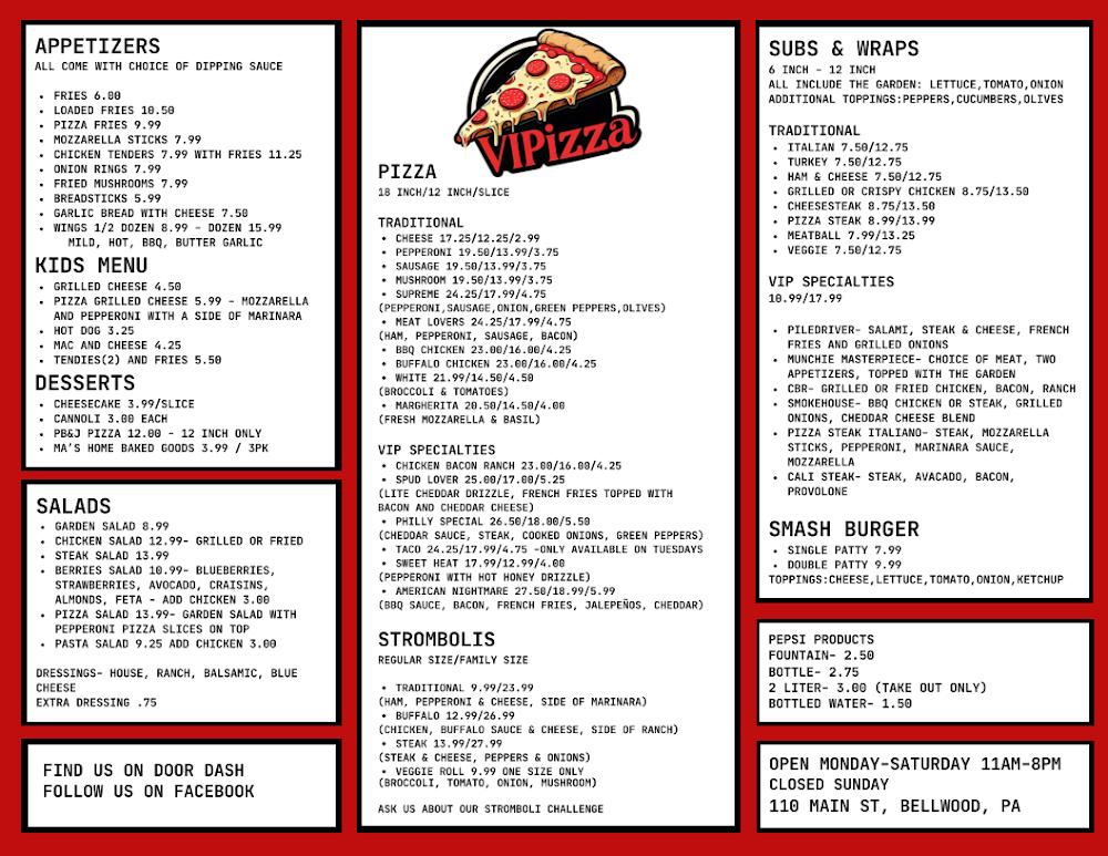 VIPizza of Bellwood Saturday Football Special